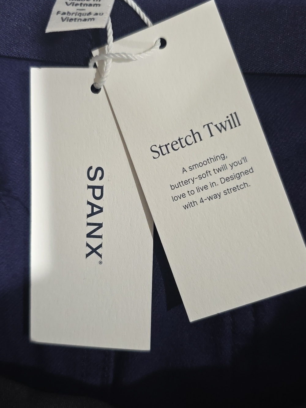 SPANX High Rise Wide-Leg Pull-On Pants Navy Size 1X - Picture 4 of 5